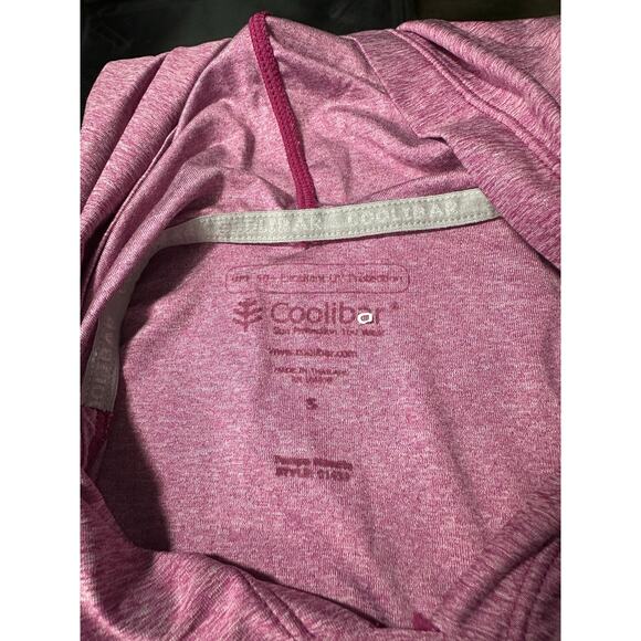 Coolibar Hoodie Purple Heather Small UPF 50 Sun Protection Ltweight Breathable - Picture 3 of 12